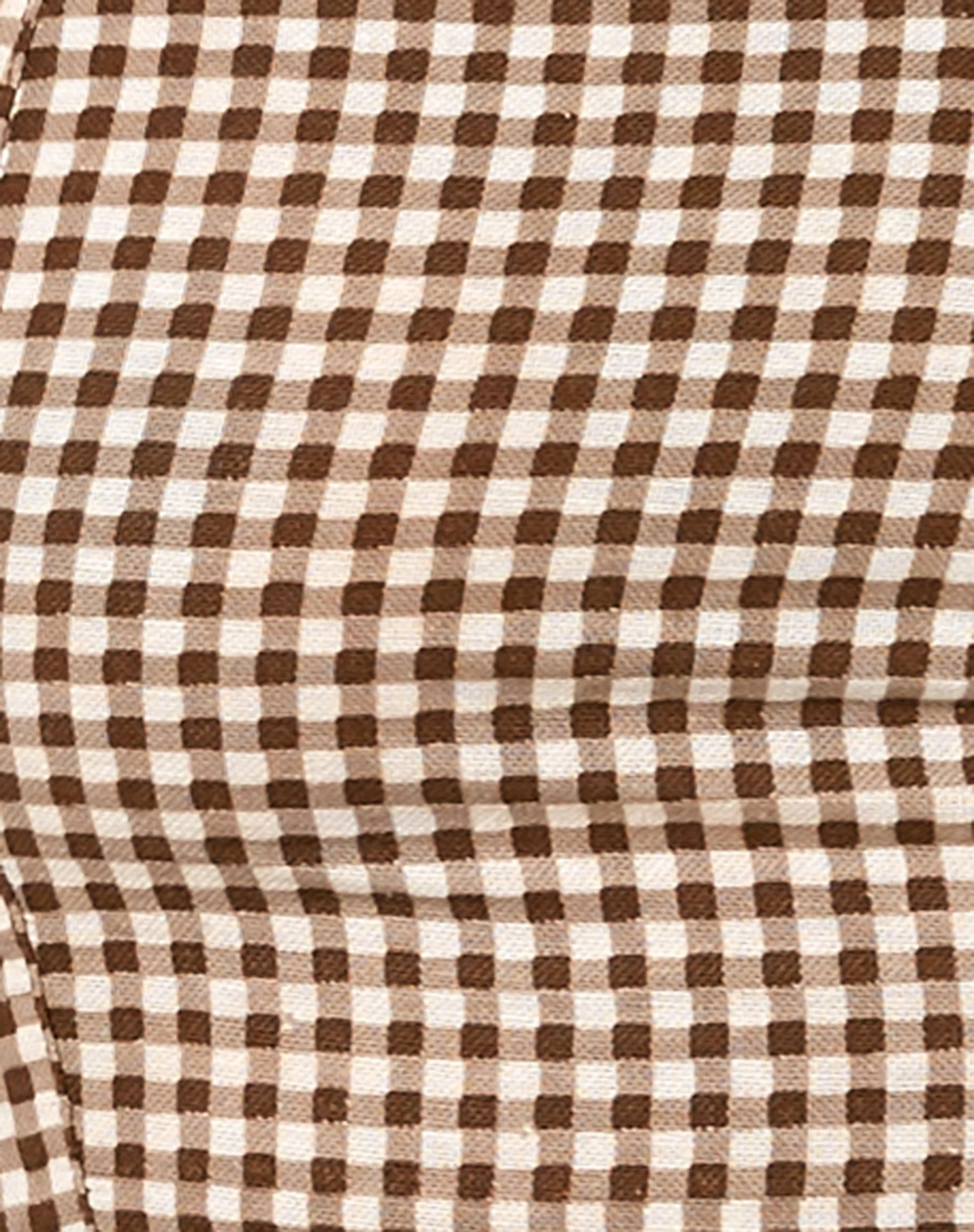 Eunji Crop Top in Mini Gingham - Image 6