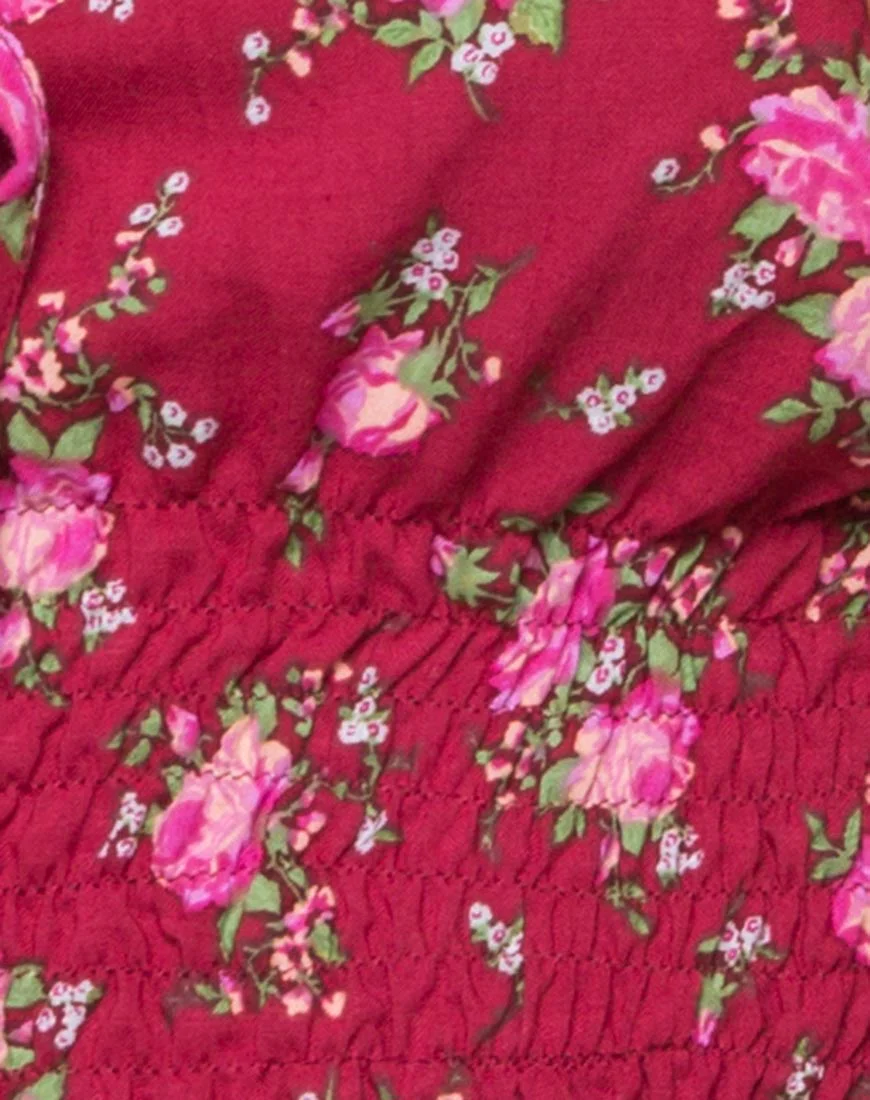 Evane Crop Top in Soheila Floral - Image 5