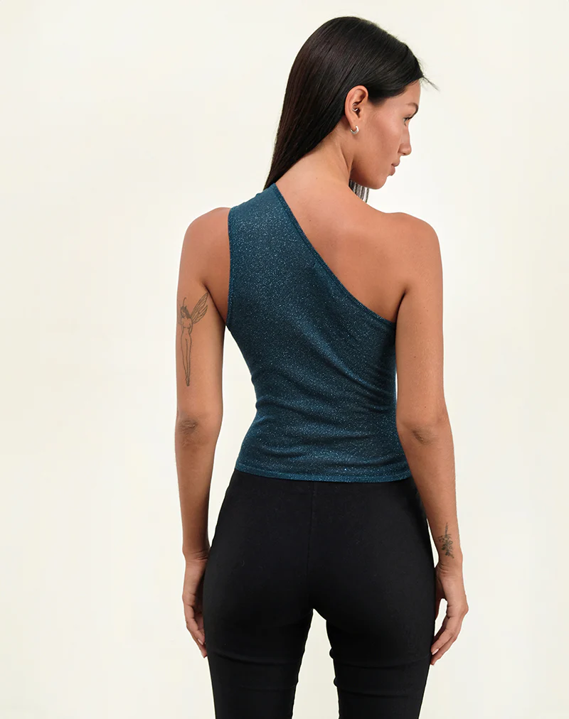 Evelina Top in Ocean Shimmer - Image 4