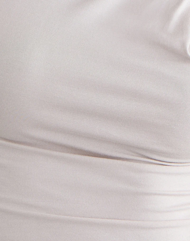 Everly Twist Tank Top in Cannoli Cream - Image 5