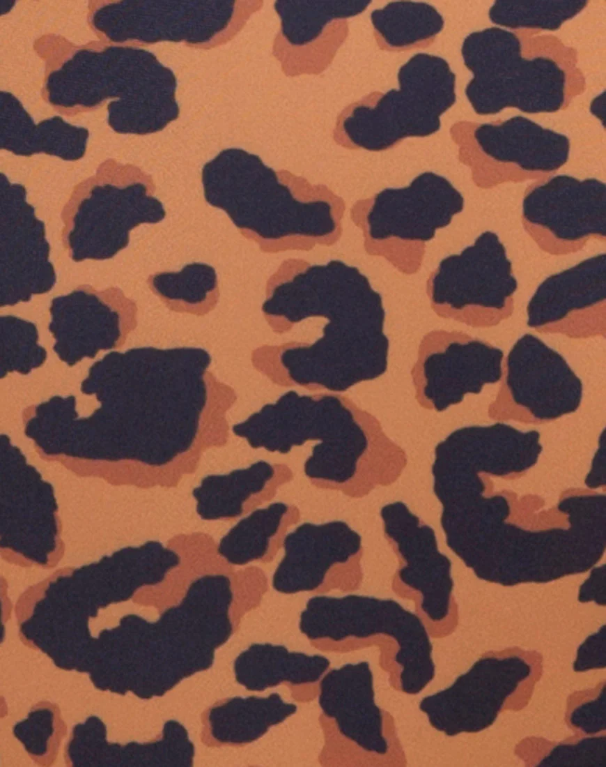 Evita Swimsuit in Burn Out Leopard - Image 5