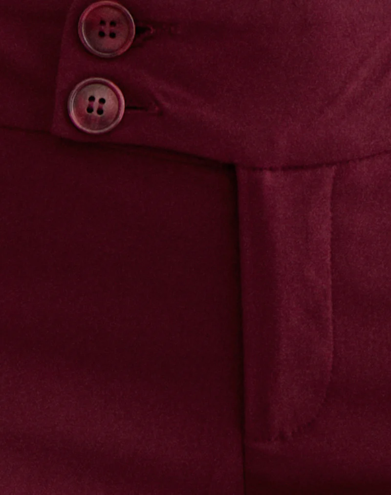 Falita Trouser in Tailoring Burgundy - Image 6