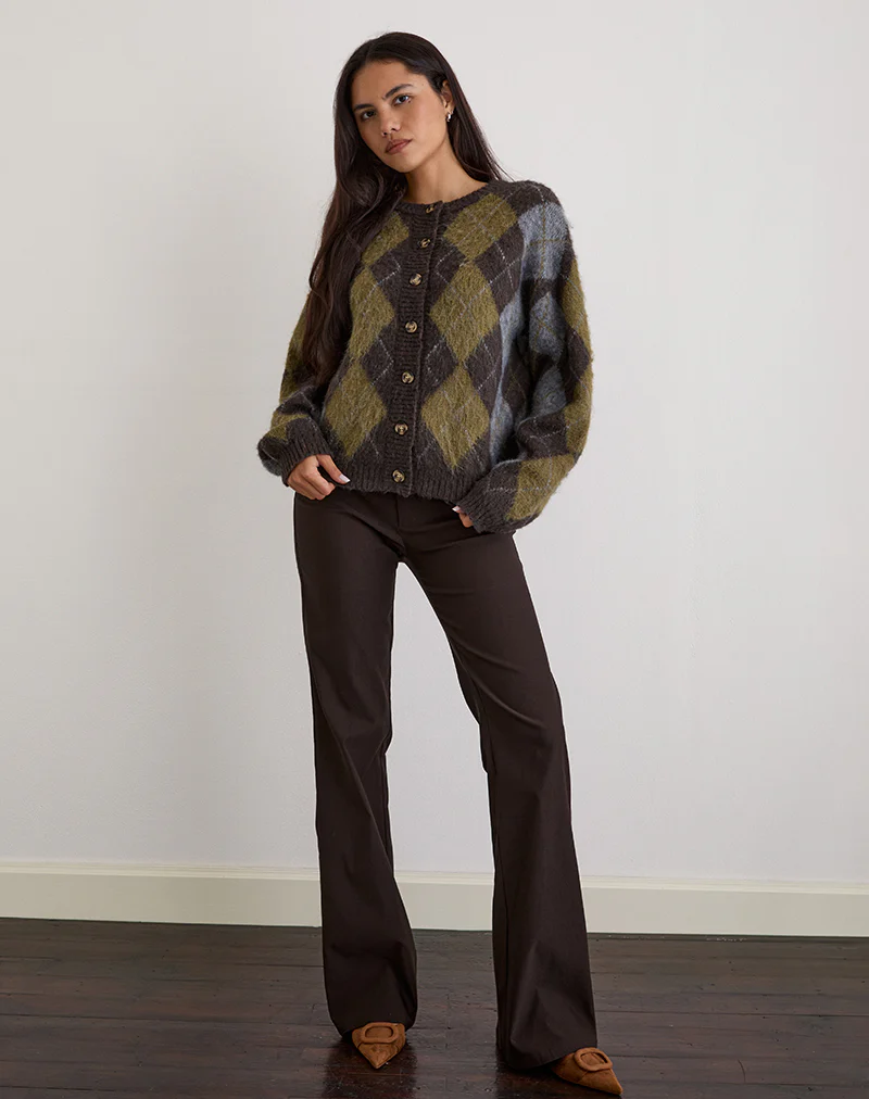 Falita Trouser in Tailoring Dark Brown - Image 2