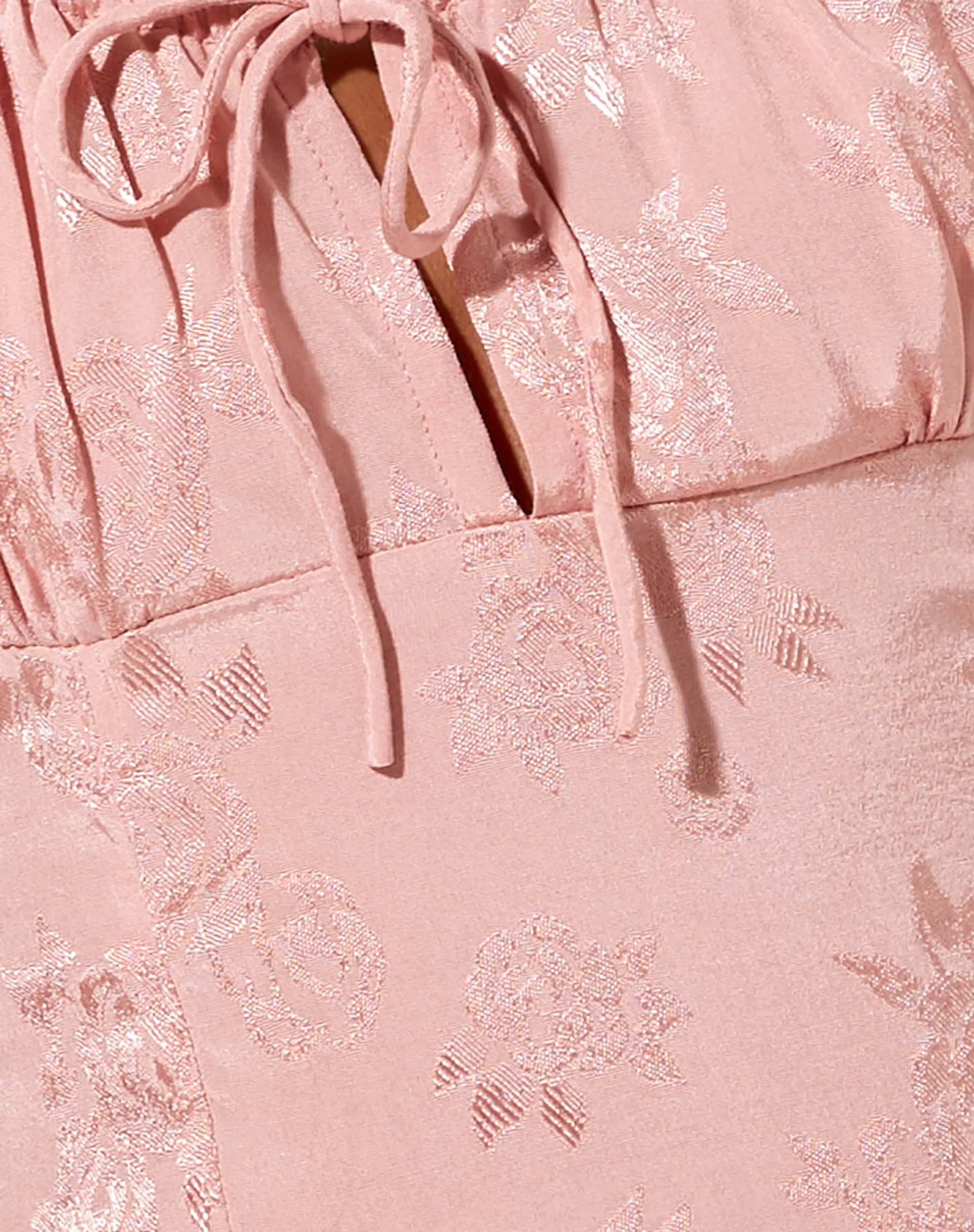 Famala Slip Dress in Satin Rose Coral Blush - Image 5