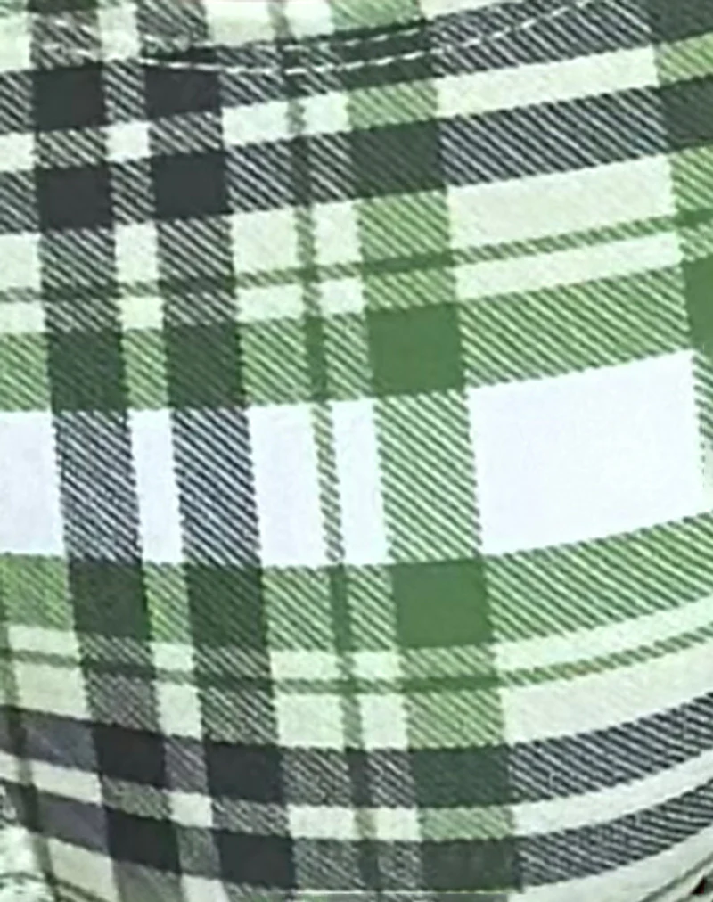 Farida Bikini Bottom in Green Tartan - Image 6