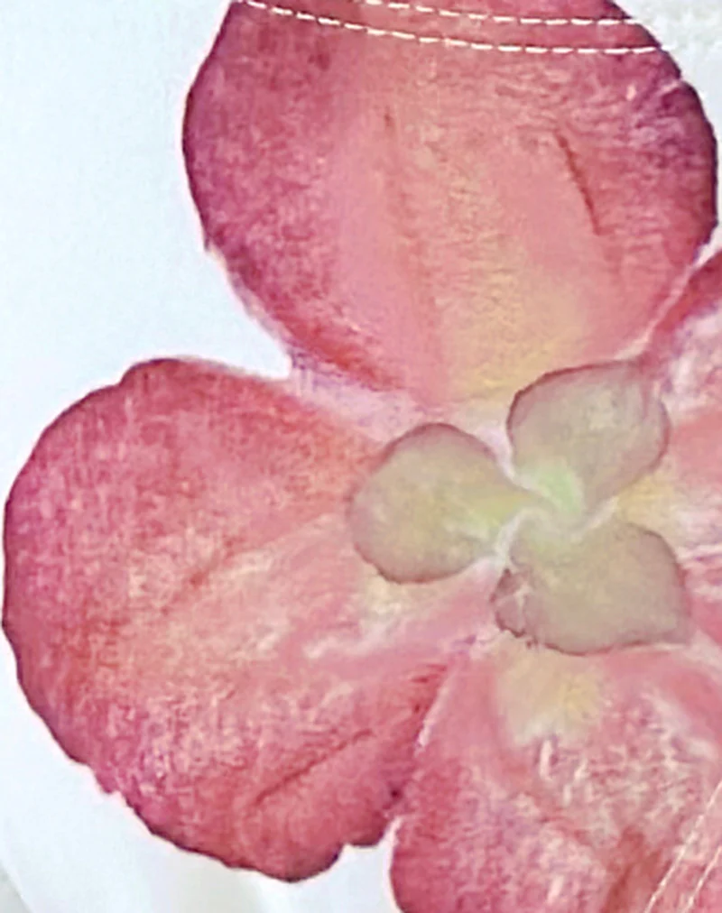 Farida Bikini Bottom in Ivory with Pink Orchid - Image 7