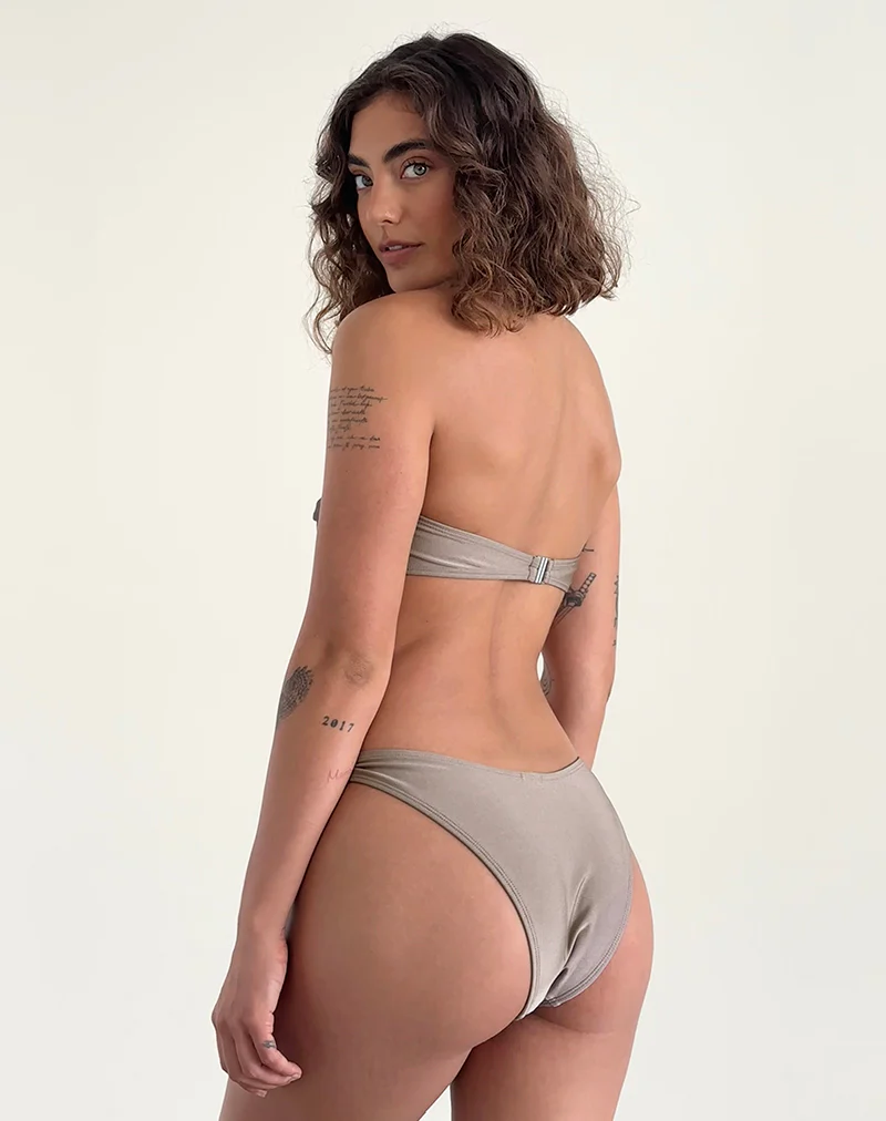 Farida Bikini Bottom in Latte - Image 4