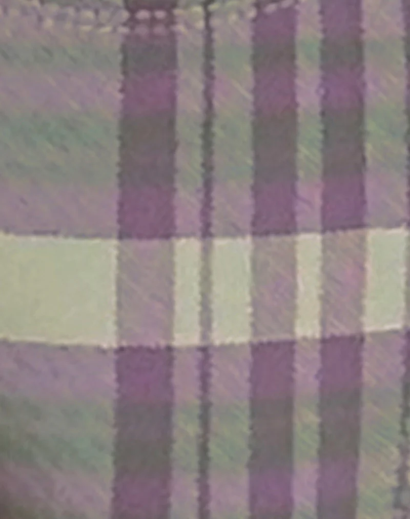 Farida Bikini Bottom in Purple Tartan - Image 5