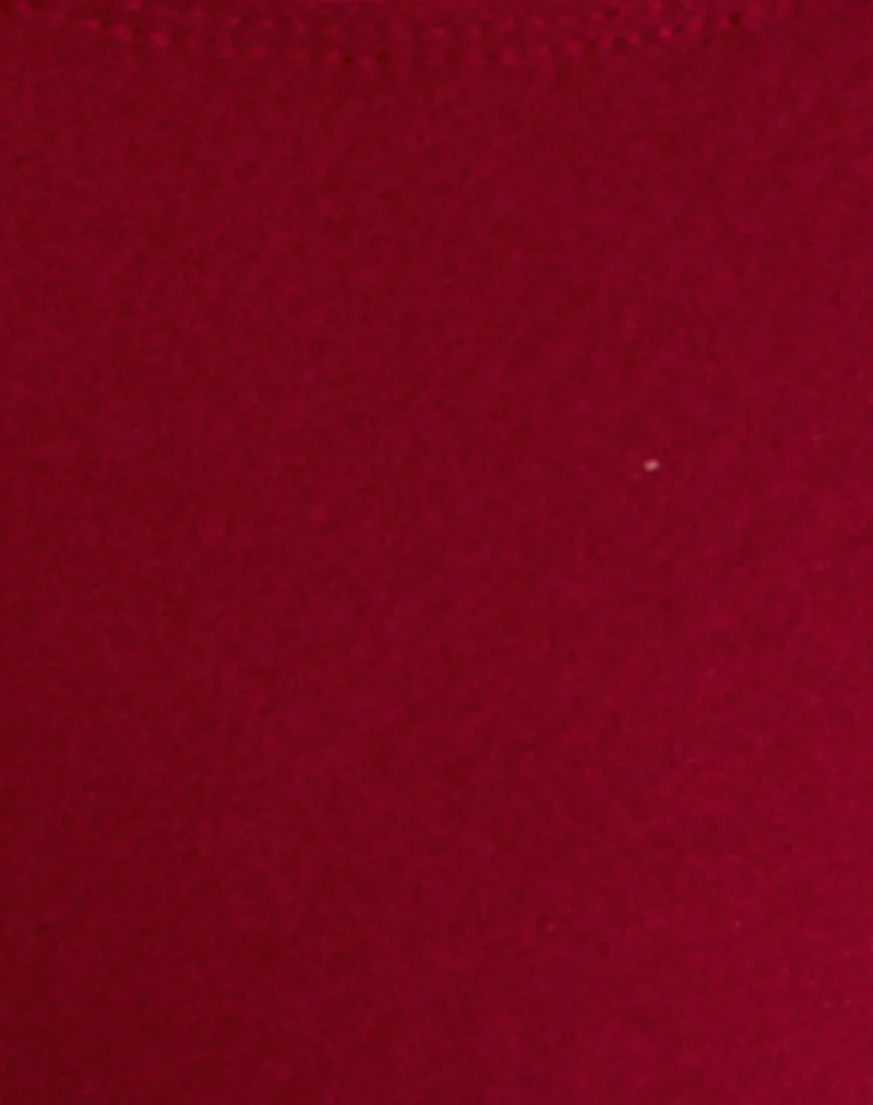 Farida Bikini Bottom in Shine Red - Image 7