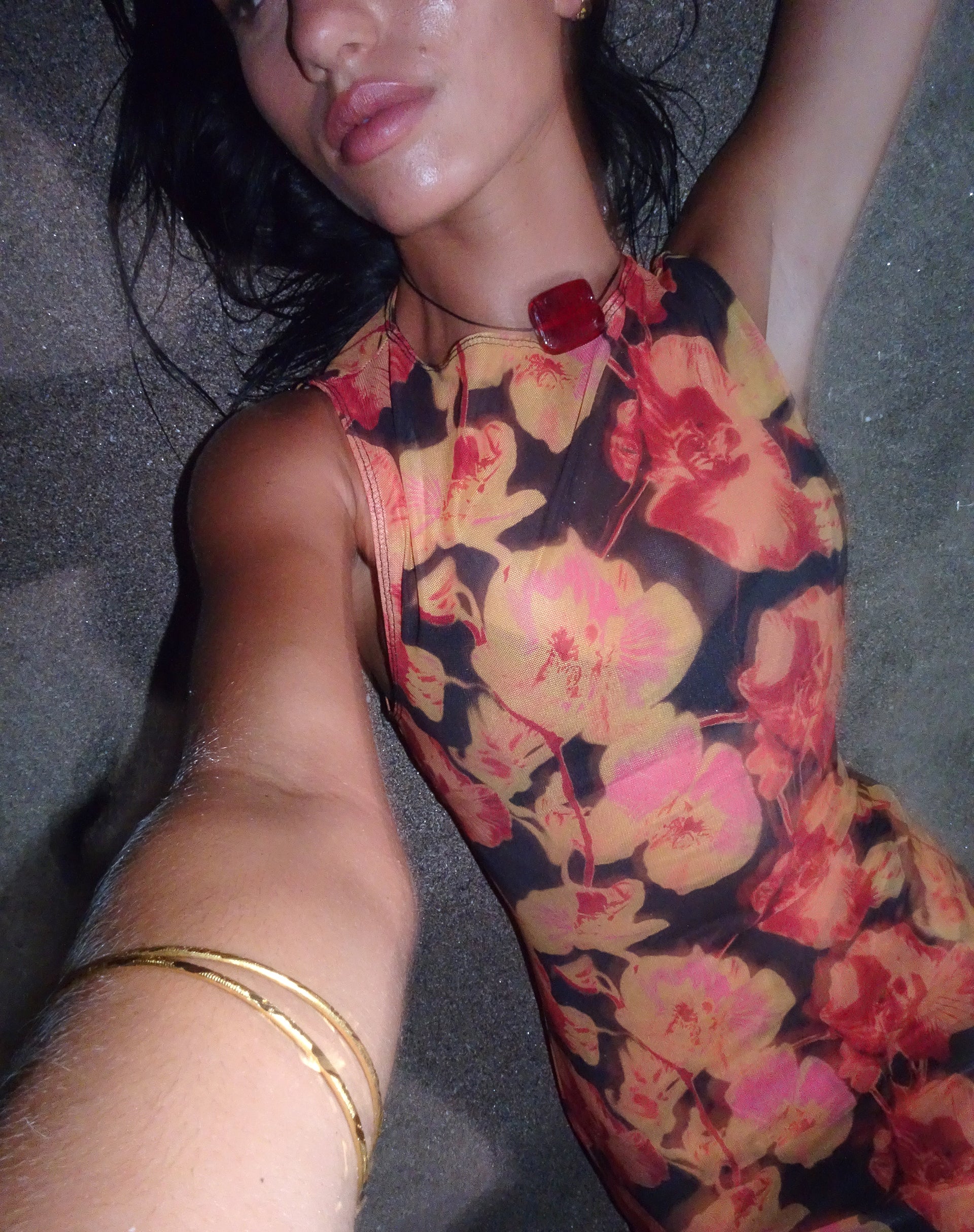 Farsha Maxi Dress in Orchid Sunset - Image 3