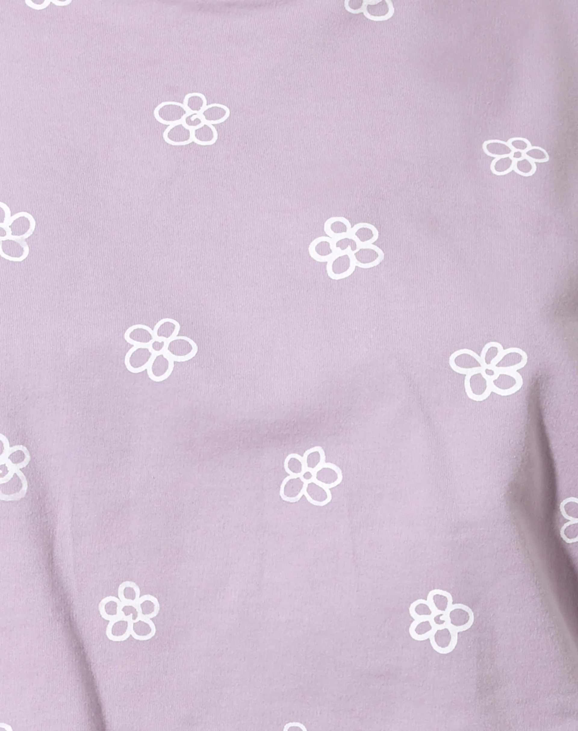 Fawly Crop Top in Small Graffiti Flower Lilac - Image 6
