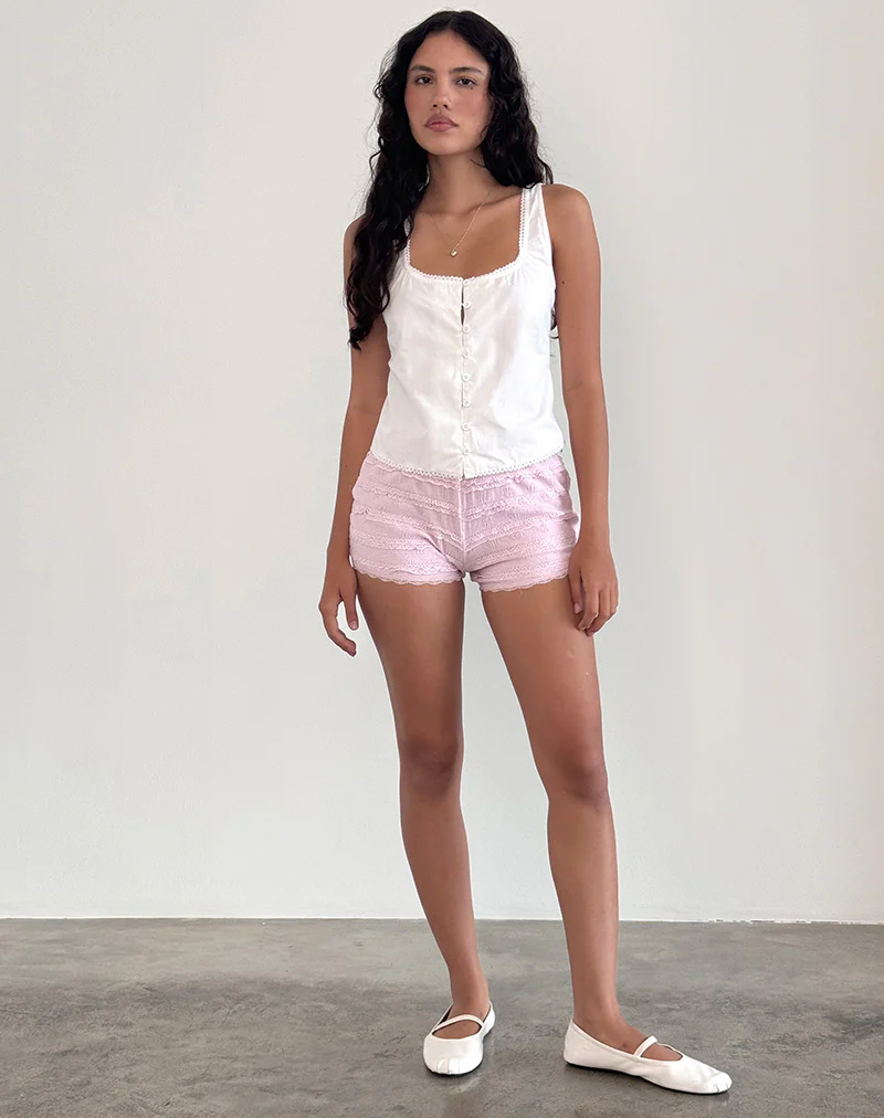 Fawn Top in Poplin White - Image 4