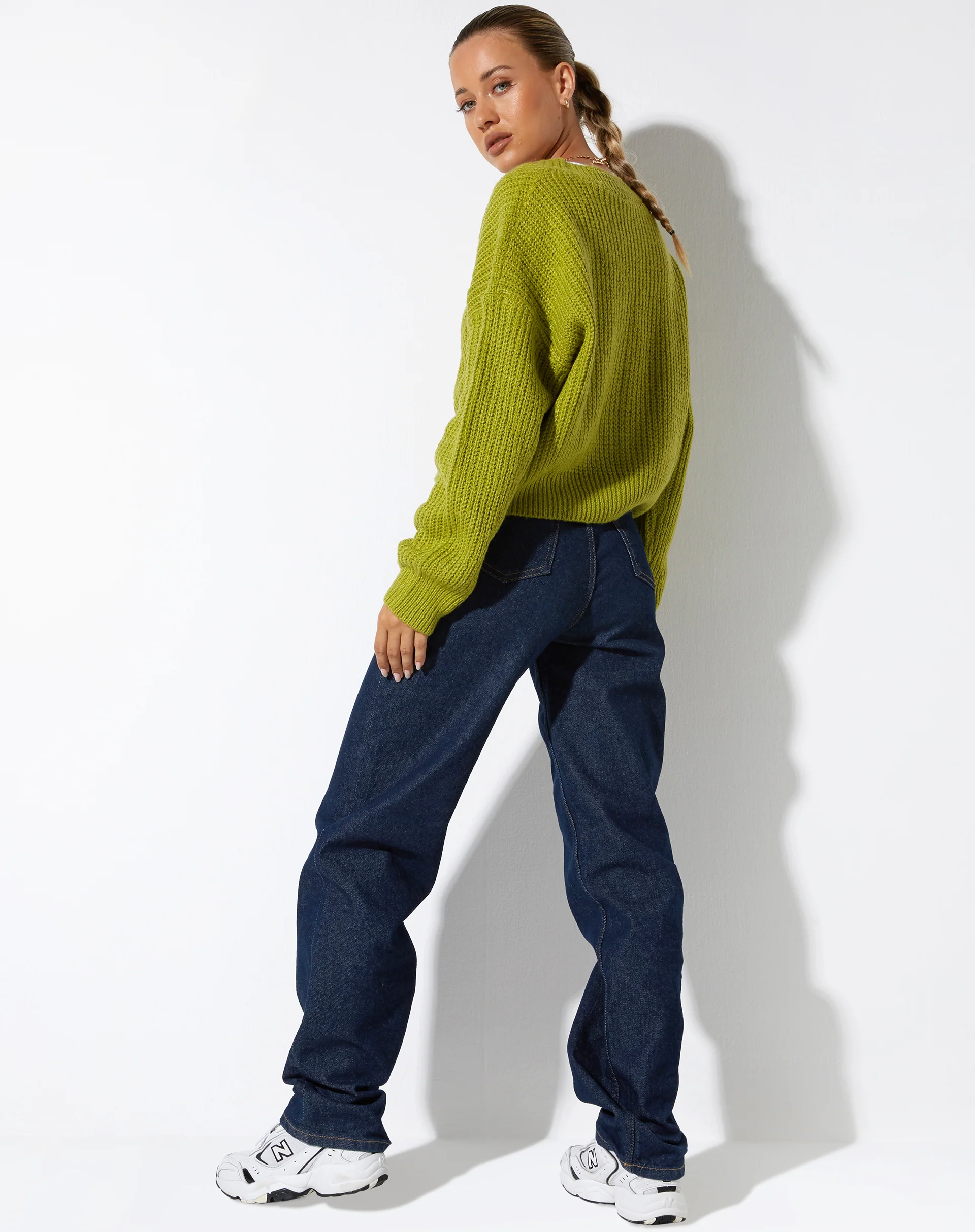 Faya Cardigan in Knit Sour Apple - Image 5