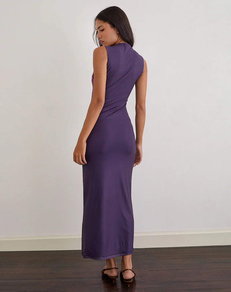 Fayola Maxi Dress in Vibrant Orchid Purple - Image 4