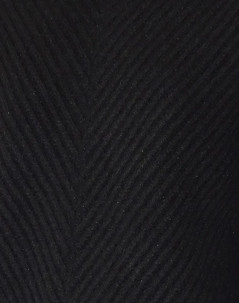 Fergie Asymmetric Knit Jumper in Black - Image 5