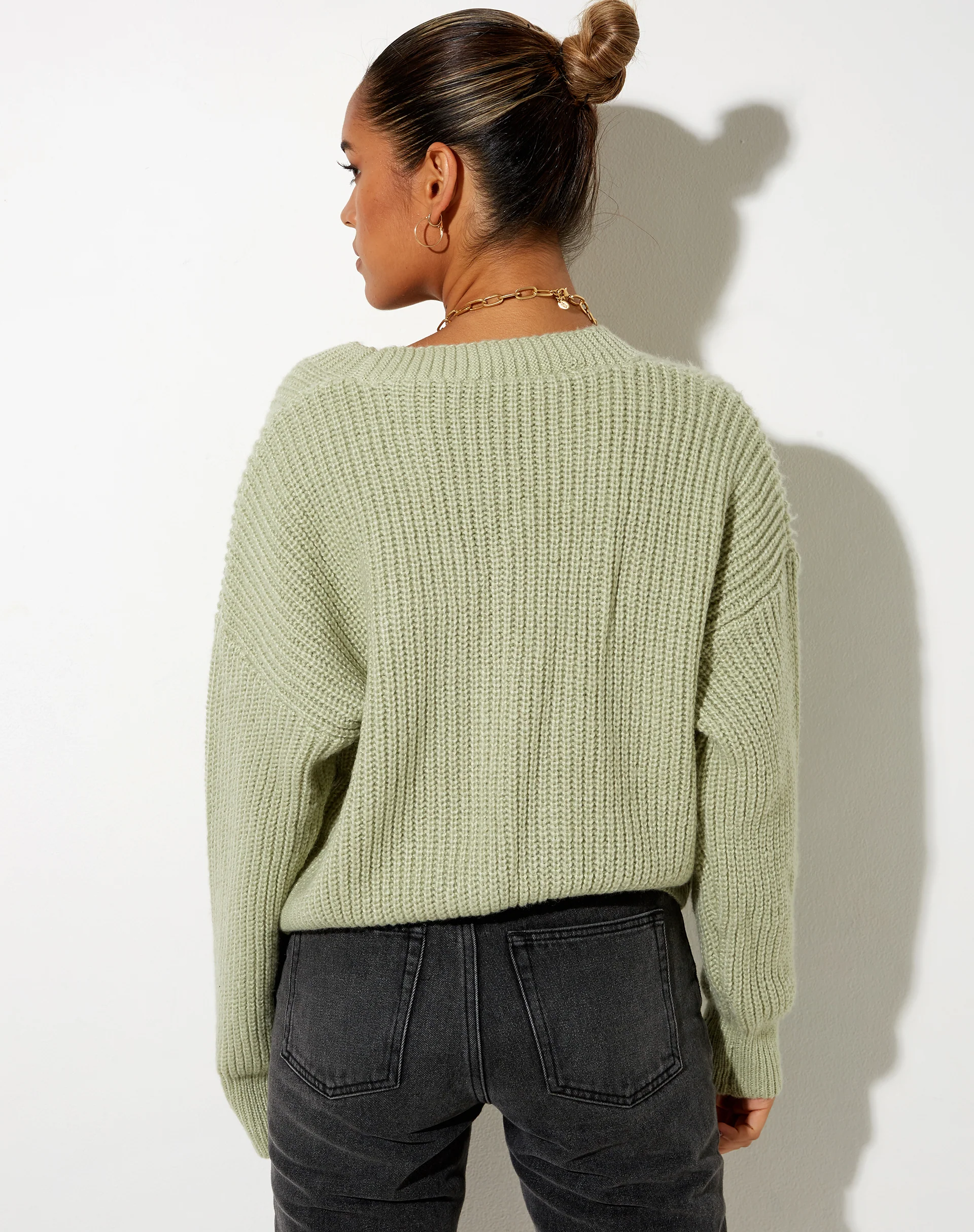 Fia Cardigan in Sage - Image 4
