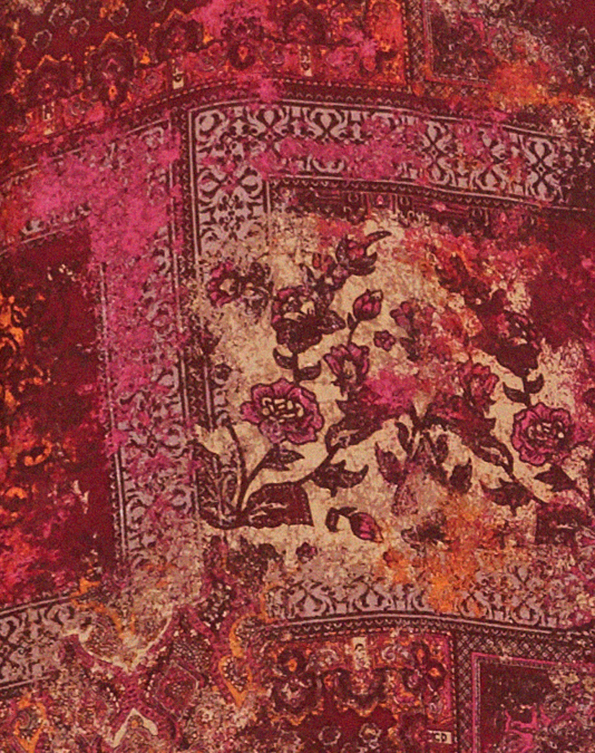 Fiaso Midi Dress in Abstract Paisley Red - Image 6