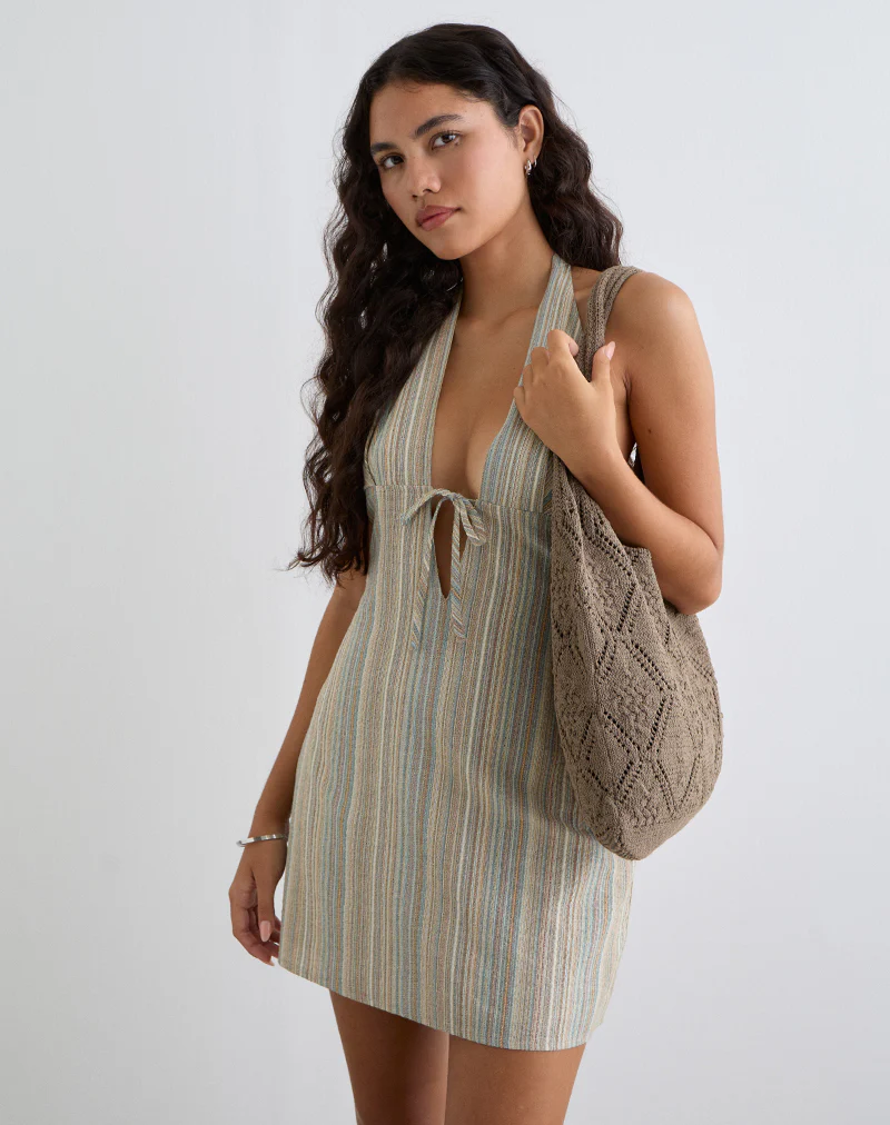 Fika Crochet Bag in Brown - Image 4