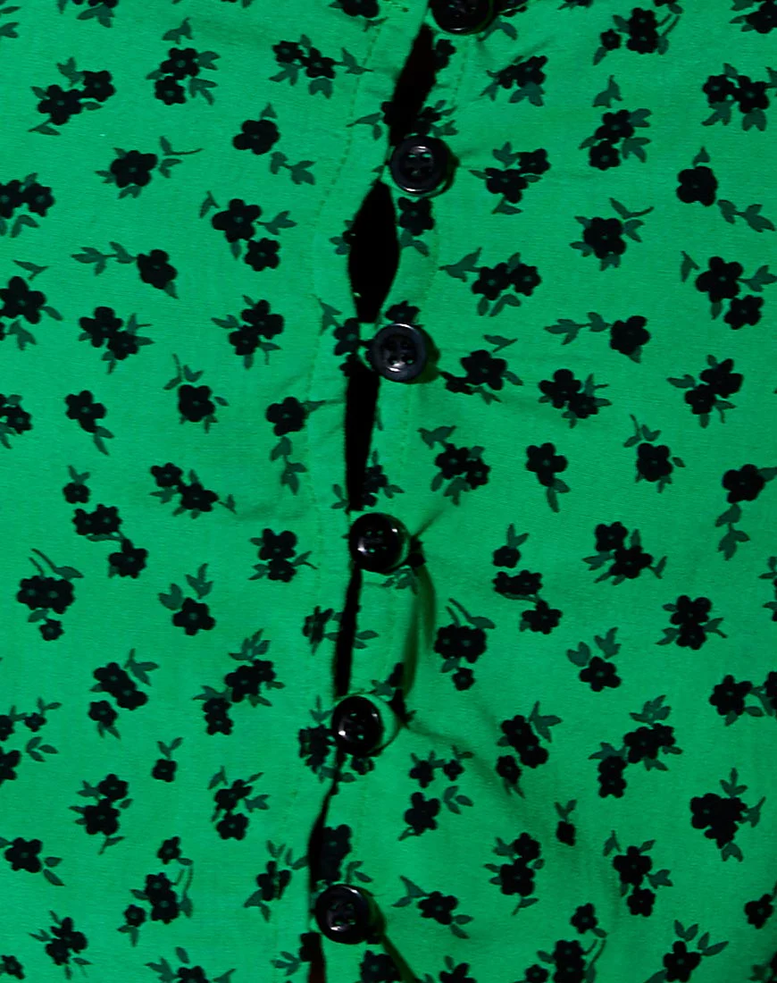 Flaba Top in Dainty Daisy Green - Image 5