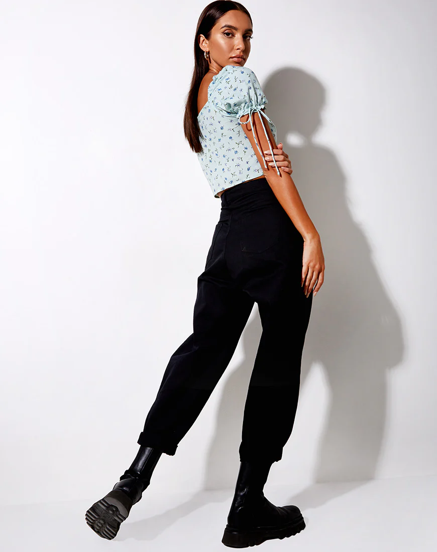 Flaba Top in Pretty Petal Green - Image 3