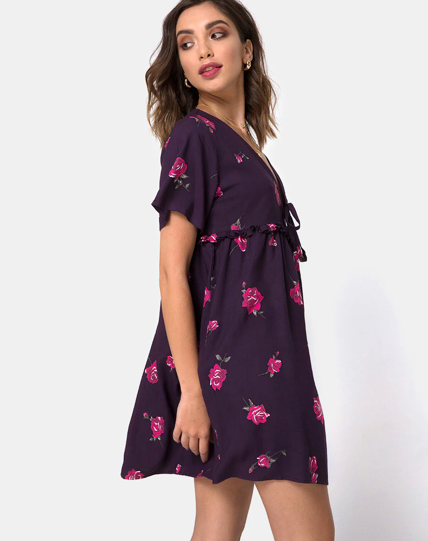 Flawa Mini Dress in Evening Rose - Image 2
