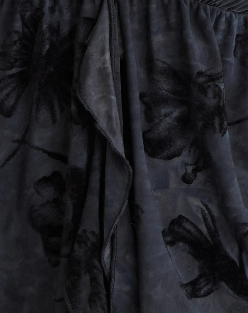 Fonzie Cami Top in Burnout Velvet Grey - Image 5