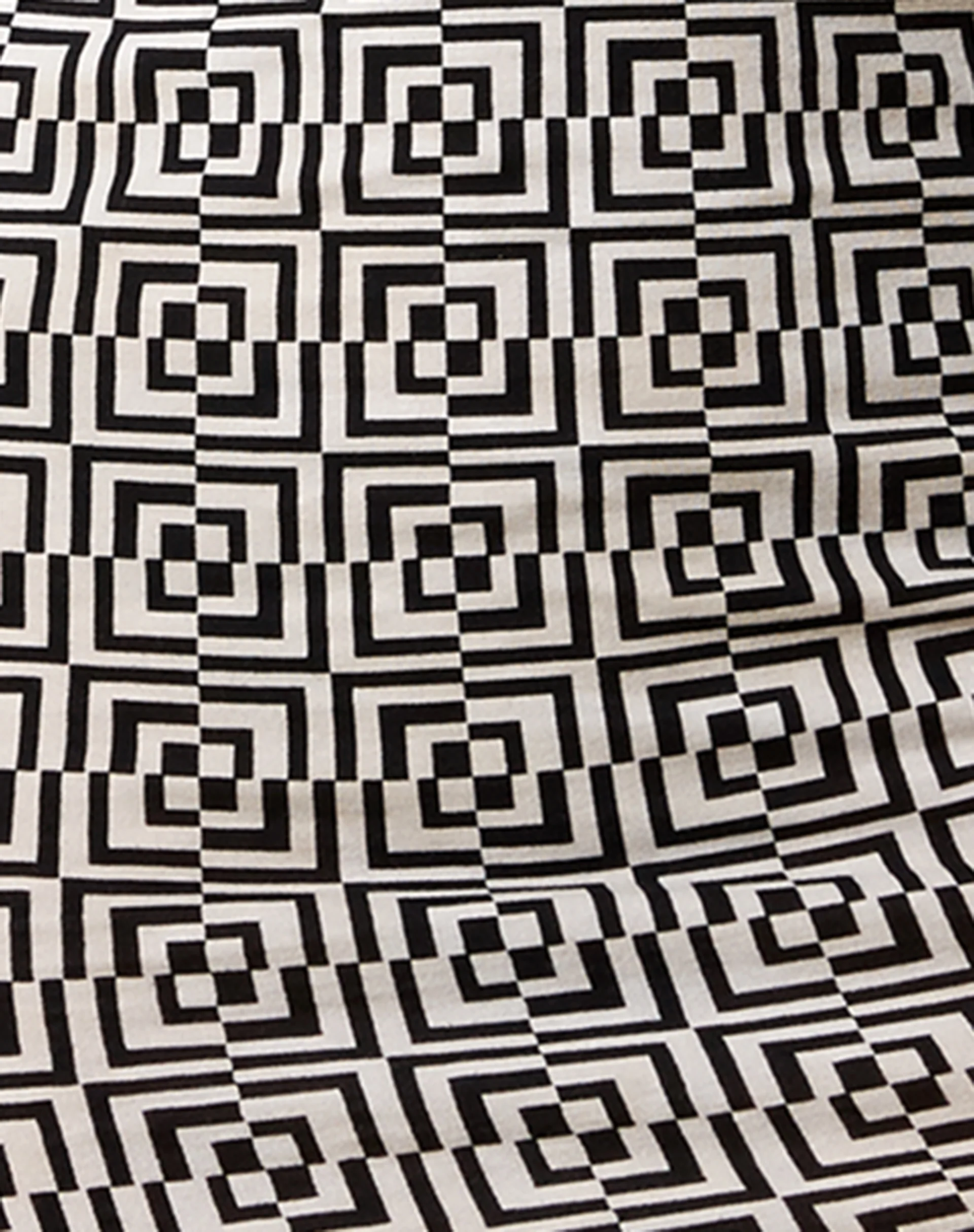 Forsy Mini Dress in Optic Square Black and White - Image 5
