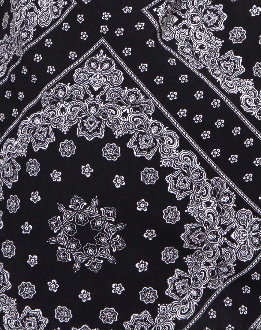 Fresia Shirt Dress in Bandana Black Placement - Image 5