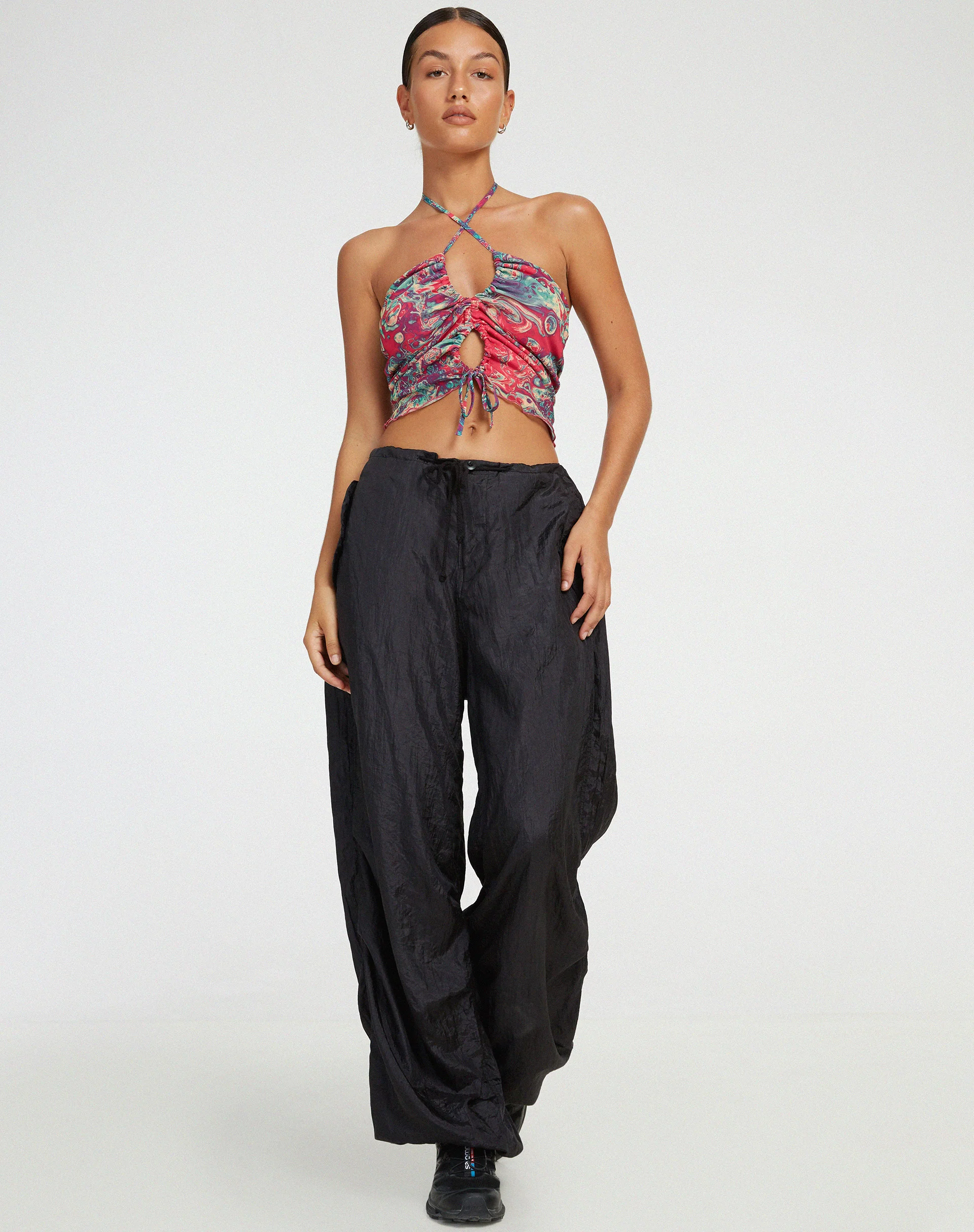 Fusena Cutout Top in Festival Print - Image 4