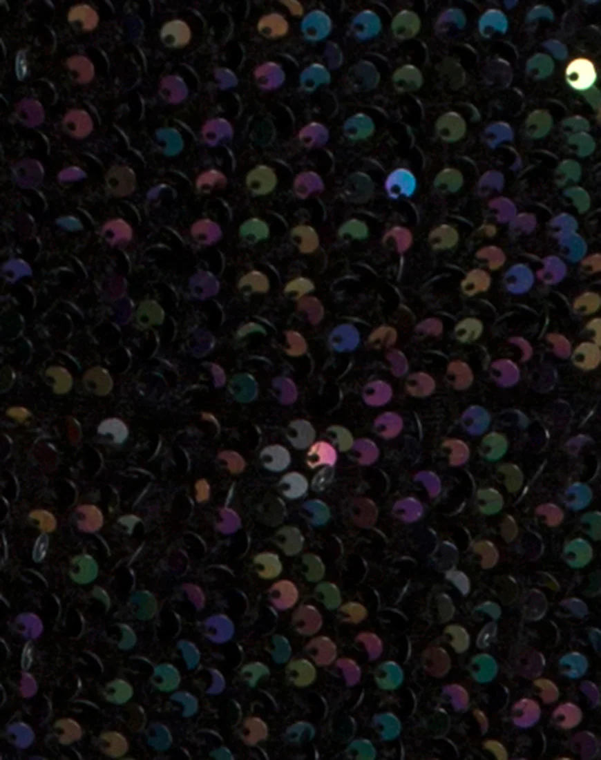 Gabby Dress in Oil Iridescent Sequin - Image 5