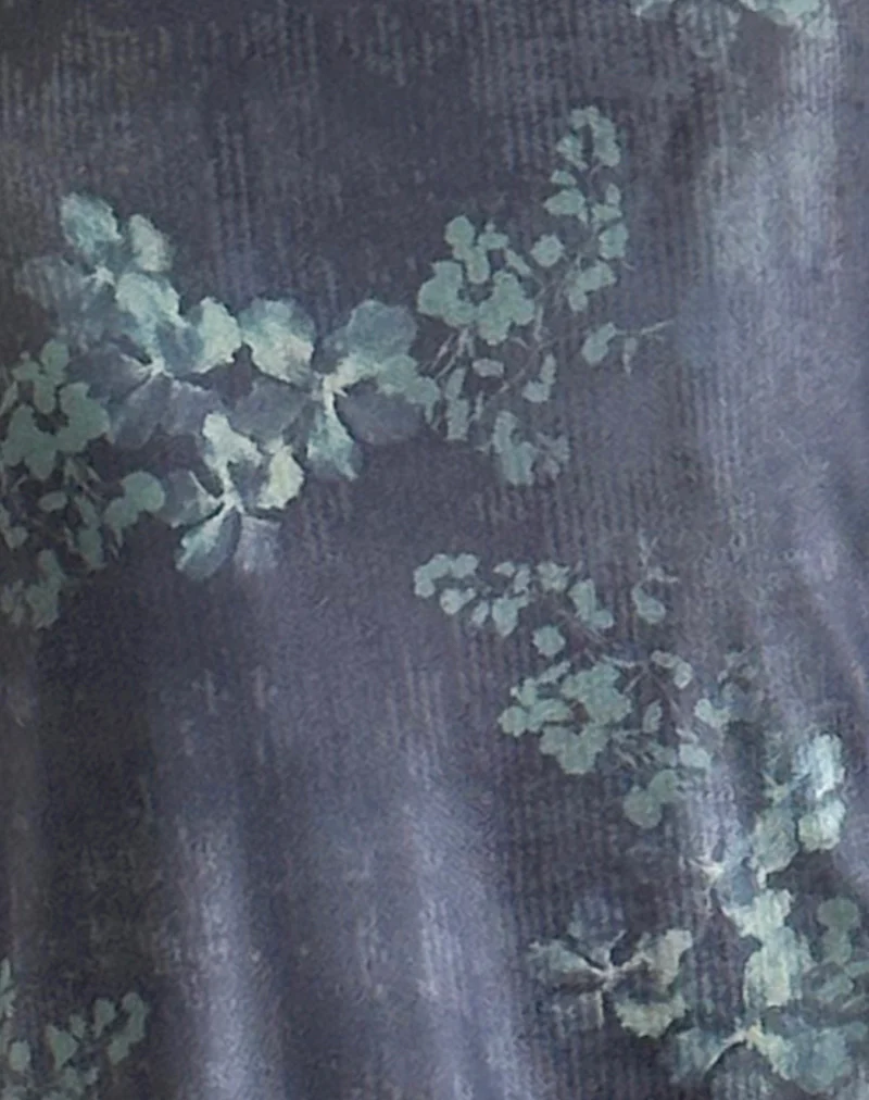 Gabriela Midi Dress in Faded Botanical Green - Image 5