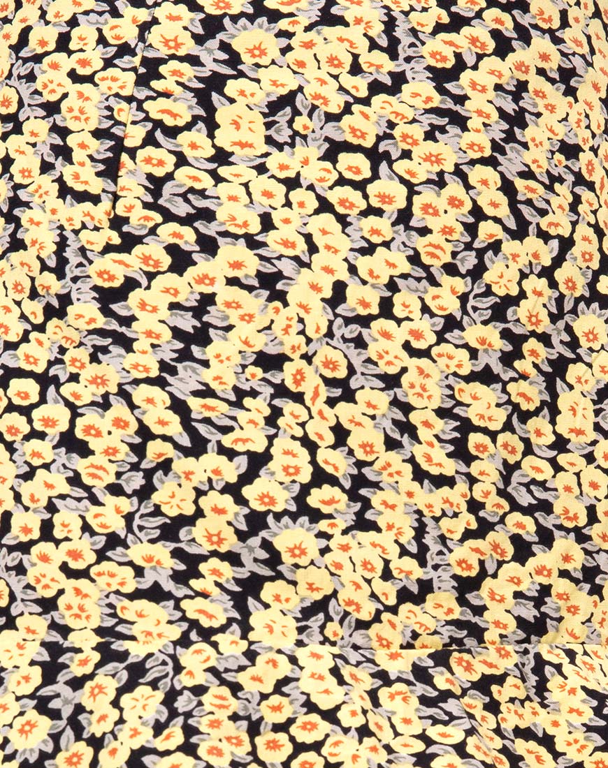 Gaelle Skirt in Mini Bloom Yellow - Image 6