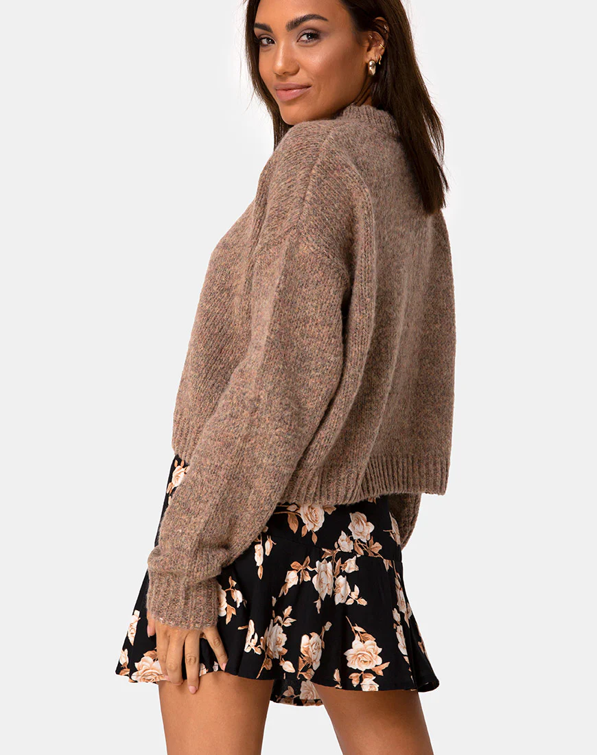 Gaelle Mini Skirt in Peach Rose - Image 2