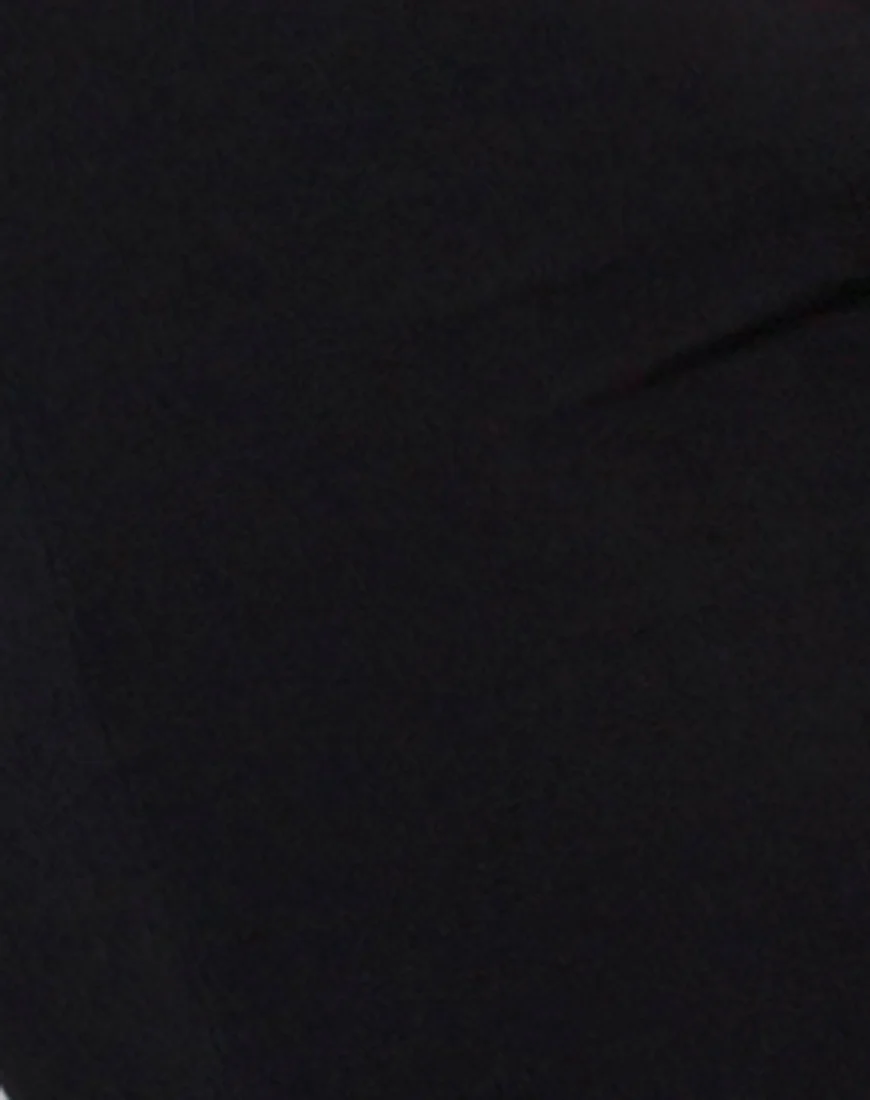 Gaga Off The Shoulder Crop in Black - Image 5