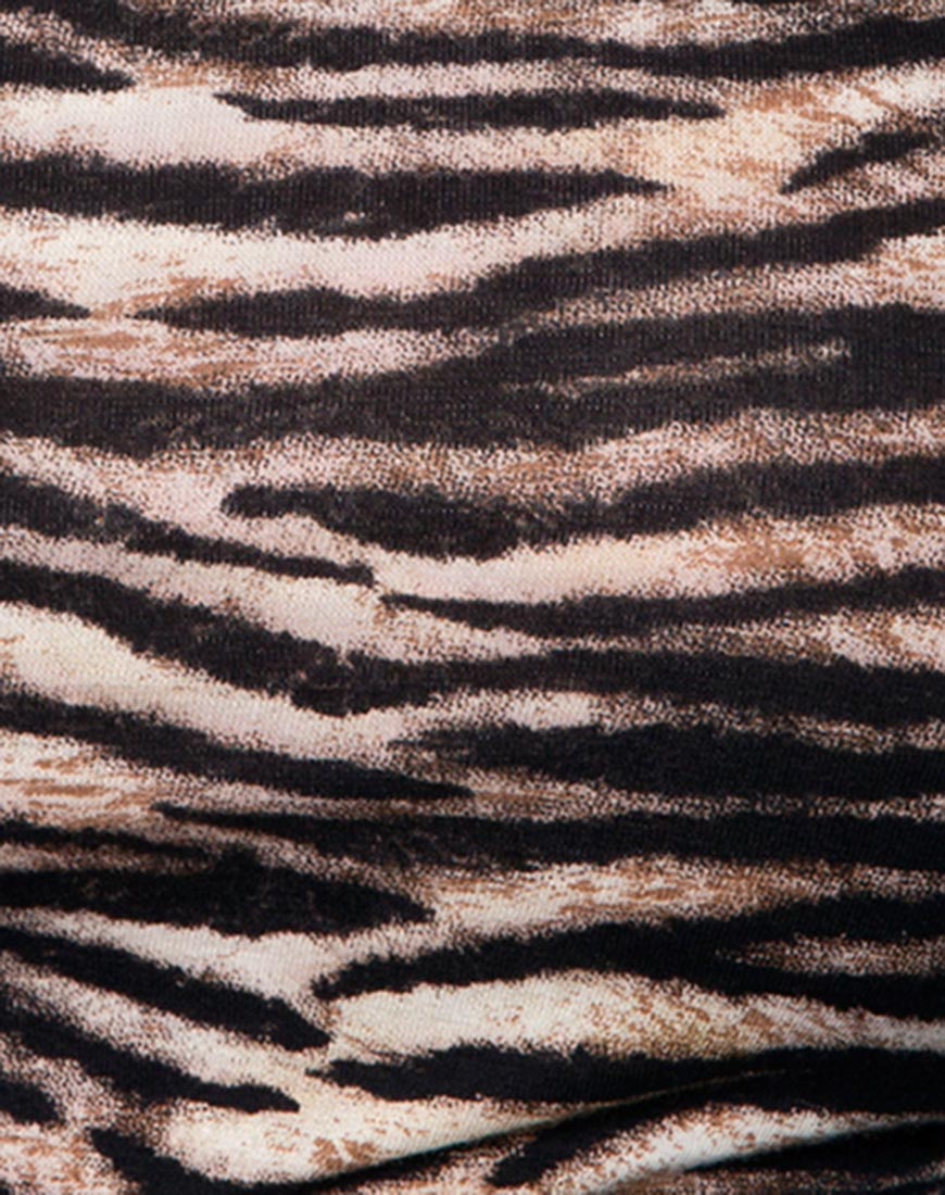 Gaga Off The Shoulder Crop in Tiger - Image 5