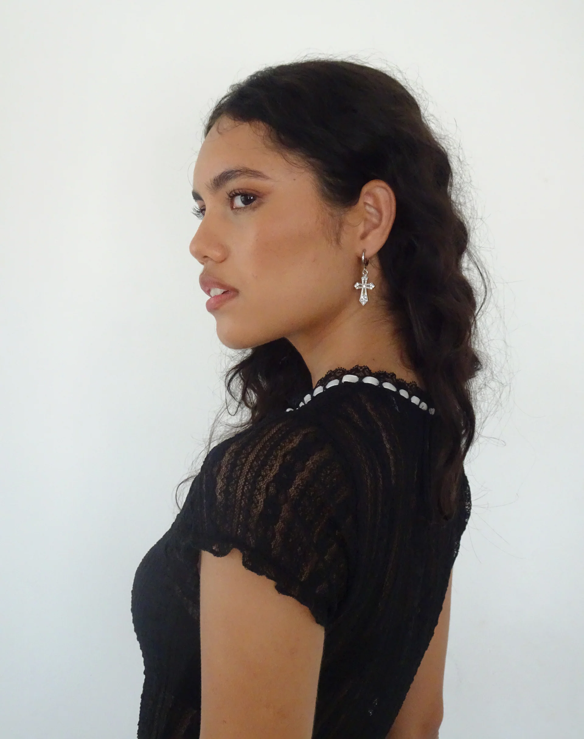 Gaia Cross Earrings by Gemini Jewels - Image 3