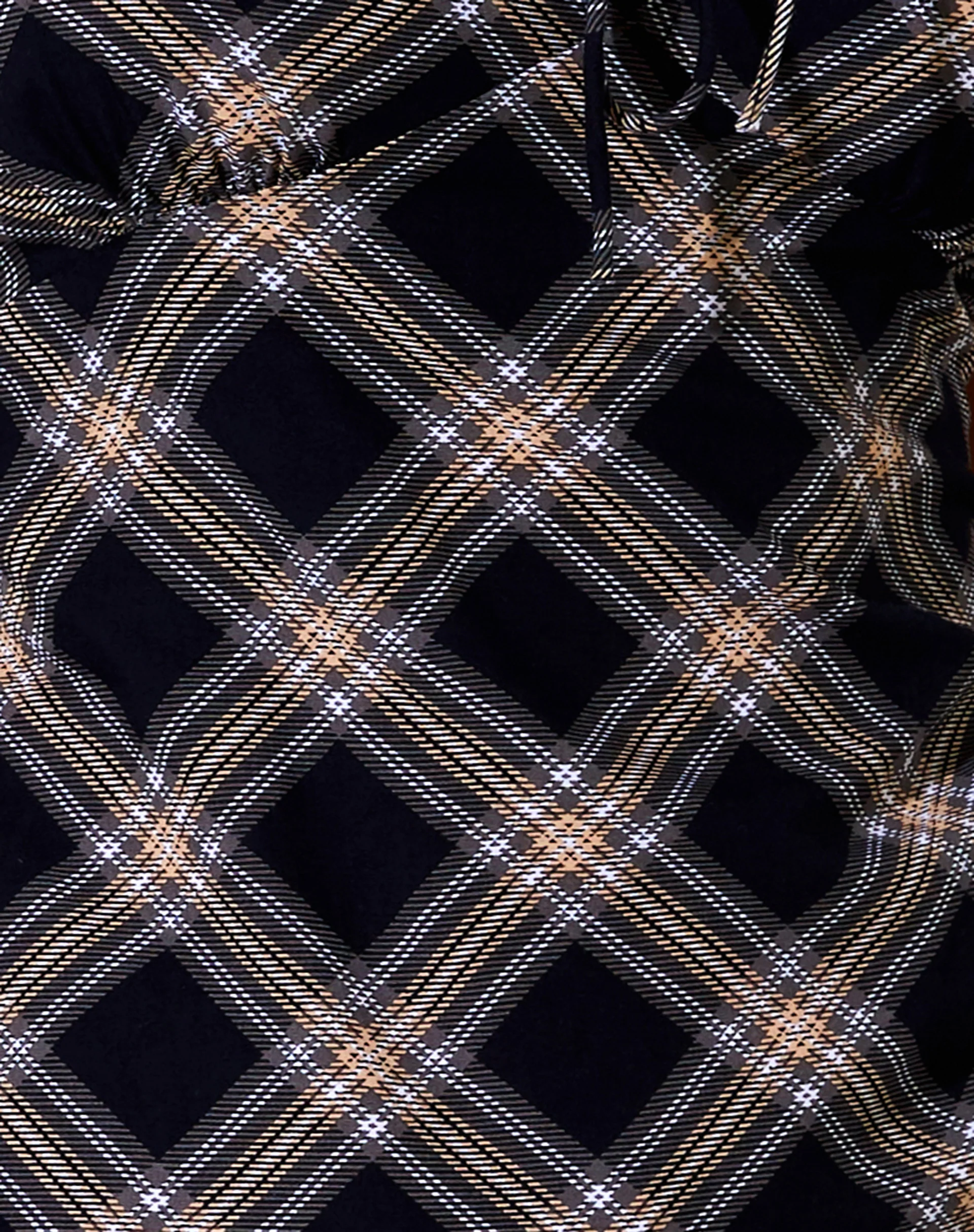 Galaca Mini Dress in 20's Check Black and Grey - Image 5