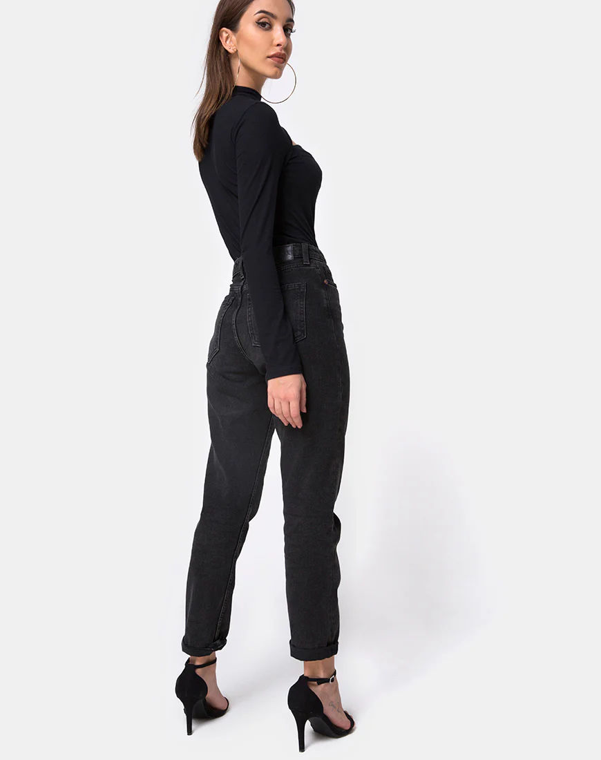 Galantis Cutout Bodice in Black - Image 4
