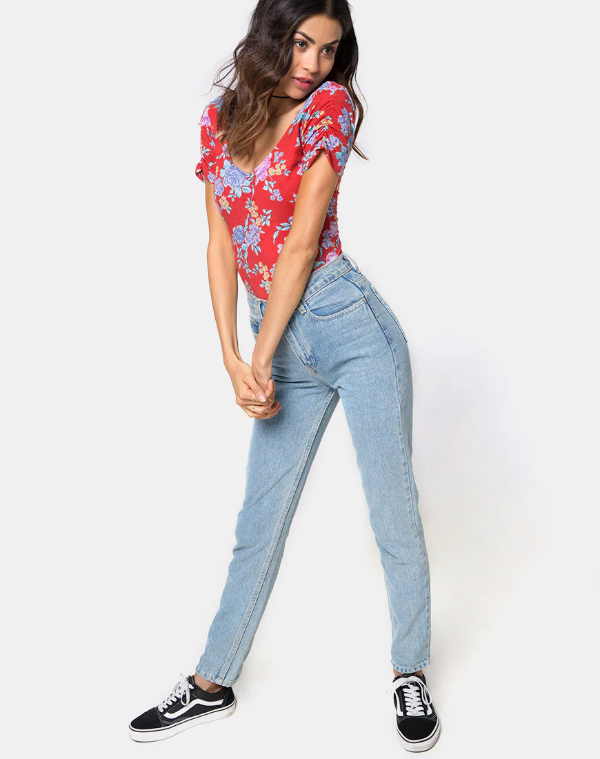 Galay Plunge Bodice in Vintage Fleur - Image 3