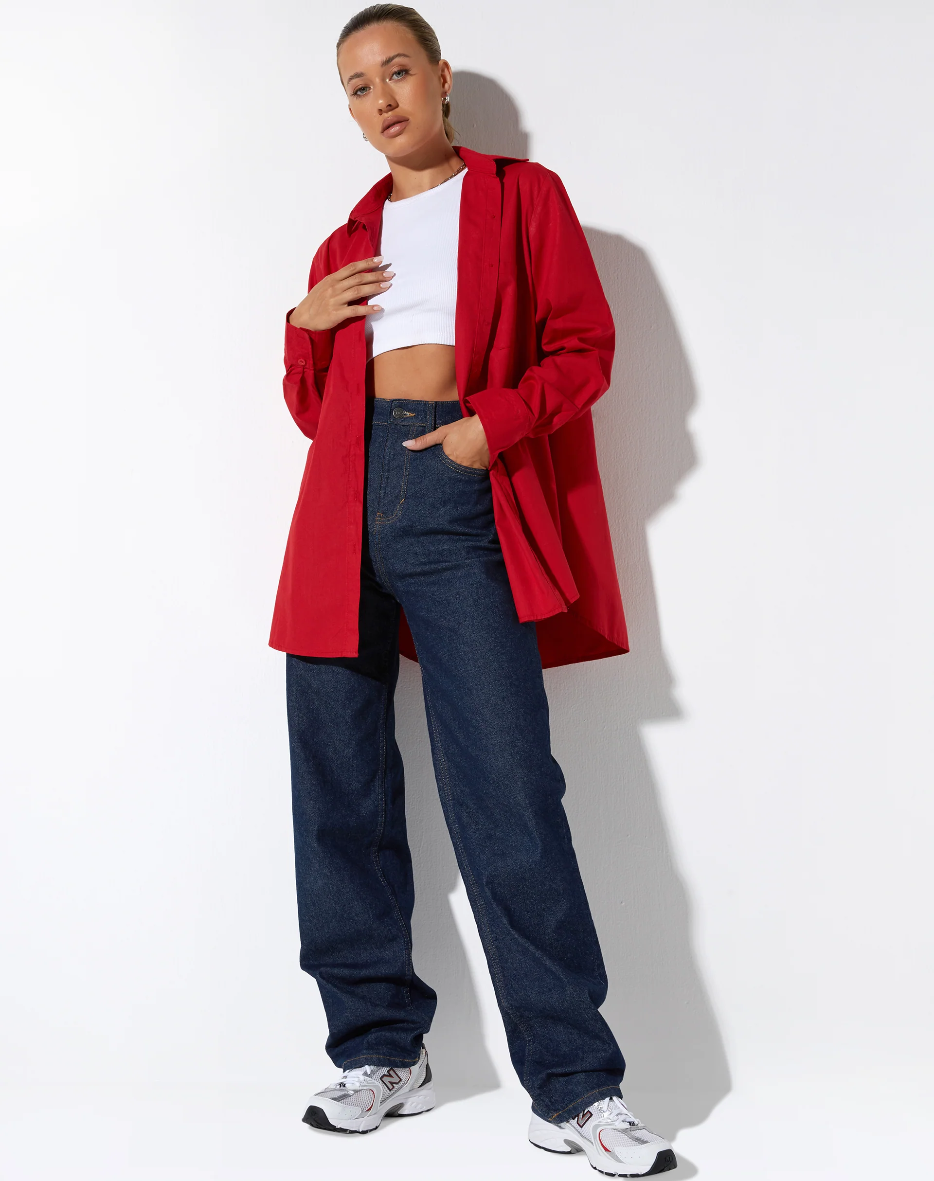 Gane Shirt in Racing Red - Image 3
