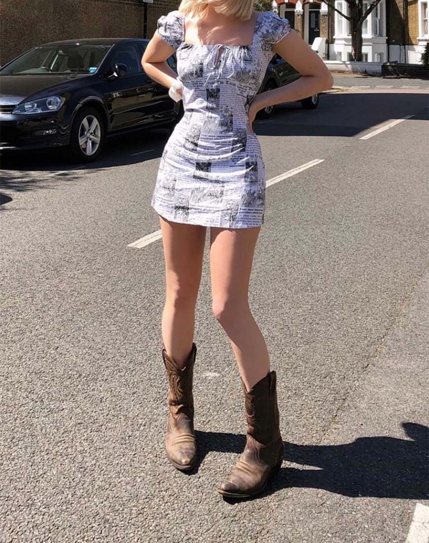 Gaval Mini Dress in Tarot - Image 2