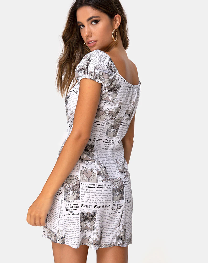 Gaval Mini Dress in Tarot - Image 4