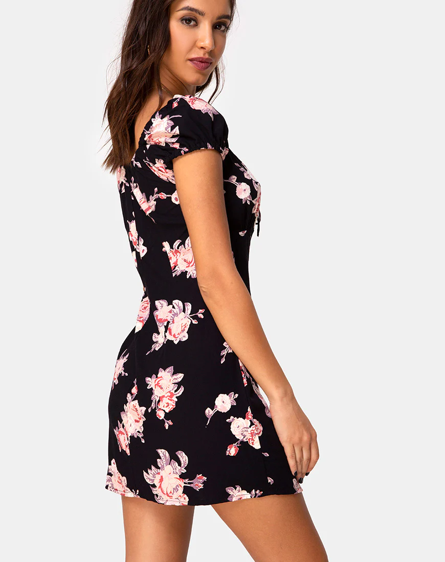 Gaval Mini Dress in Vintage Rose Pink - Image 2