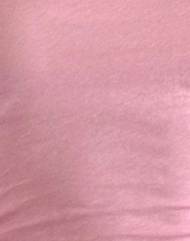 Gavya Long Sleeve Bardot Top in Flamingo Pink - Image 6