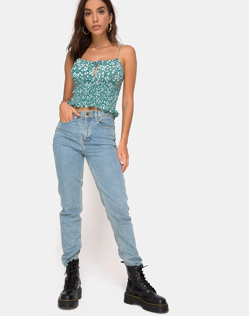 Gemala Cami Top in Floral Field - Image 3