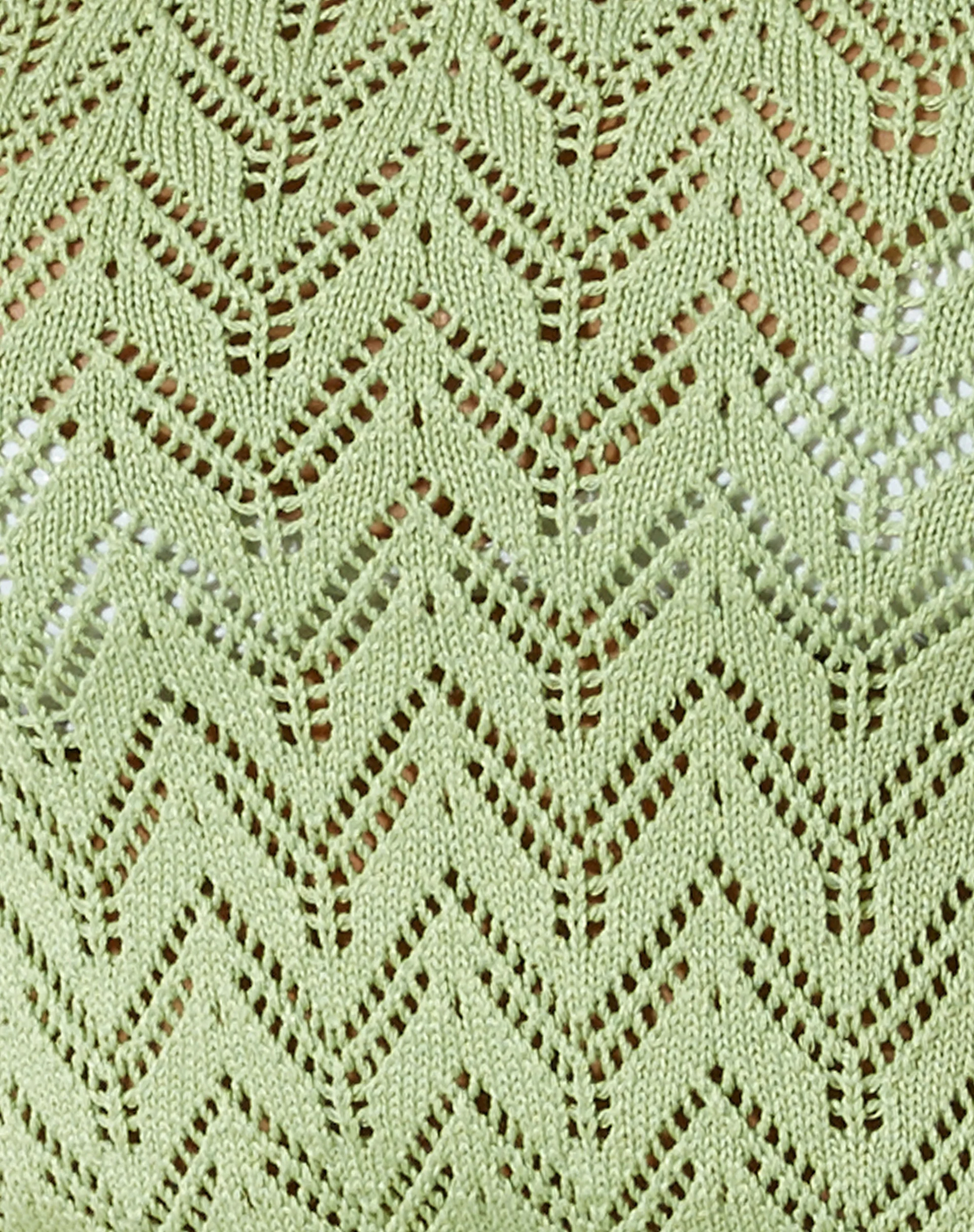 Gera Top in Crochet Pointelle Green - Image 5