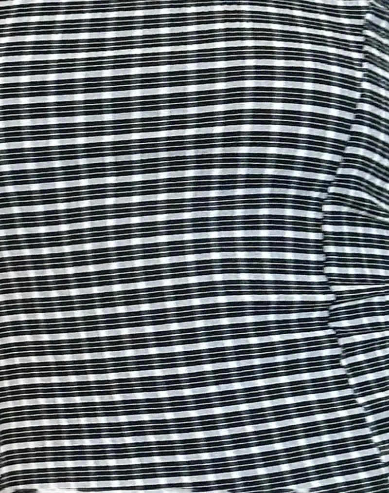 Ghibli Micro Shorts in Crinkle Check Black Grey - Image 5