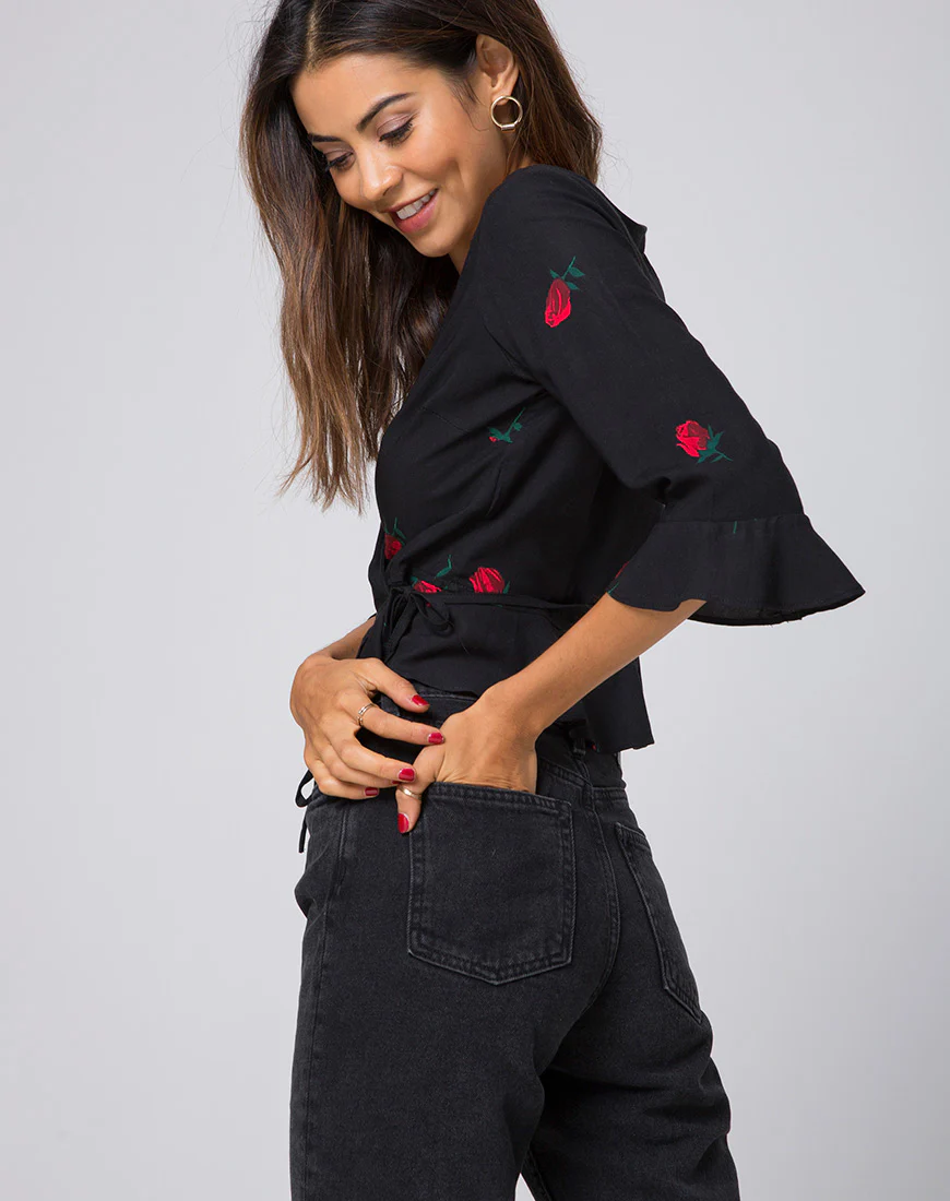 Giamba Top in Scatter Rose - Image 2