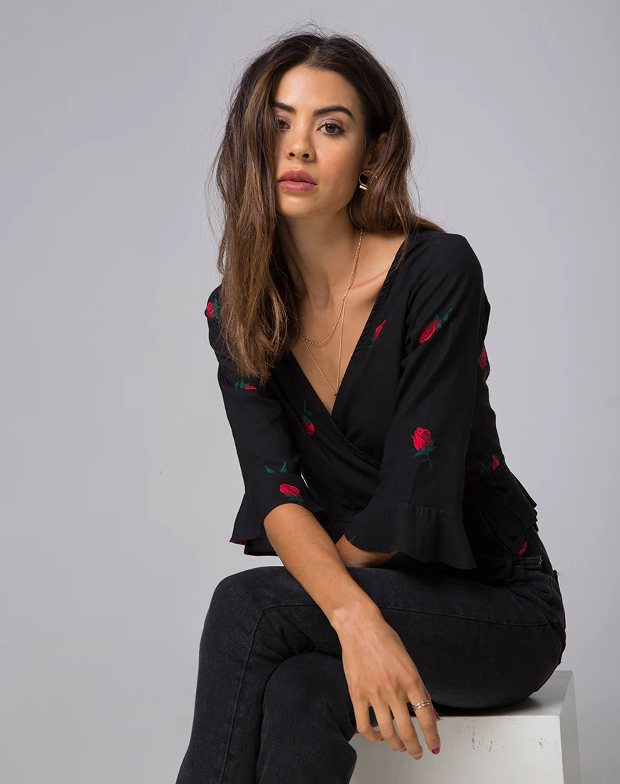 Giamba Top in Scatter Rose - Image 3