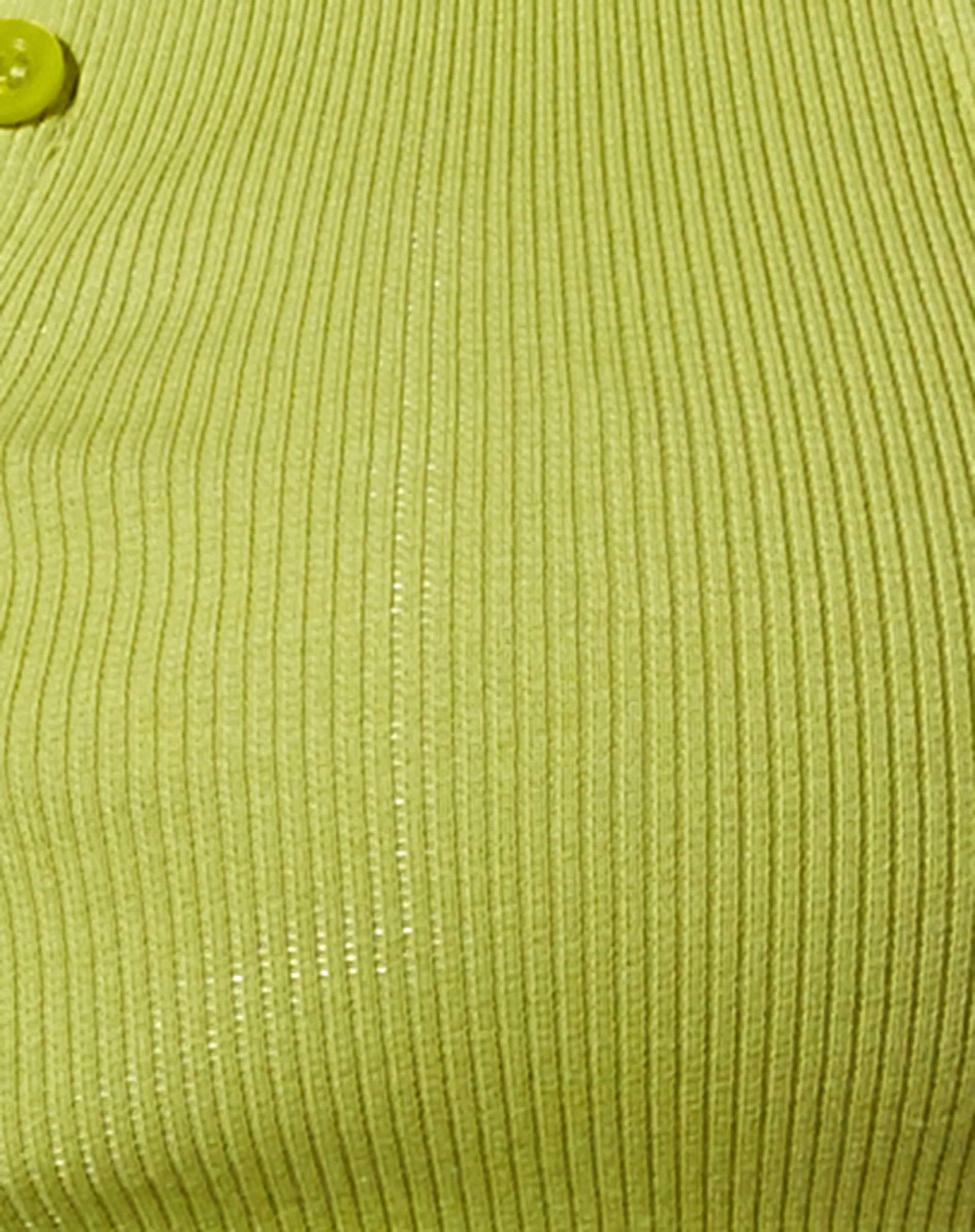 Gilly Crop Top in Rib Leaf Green - Image 6